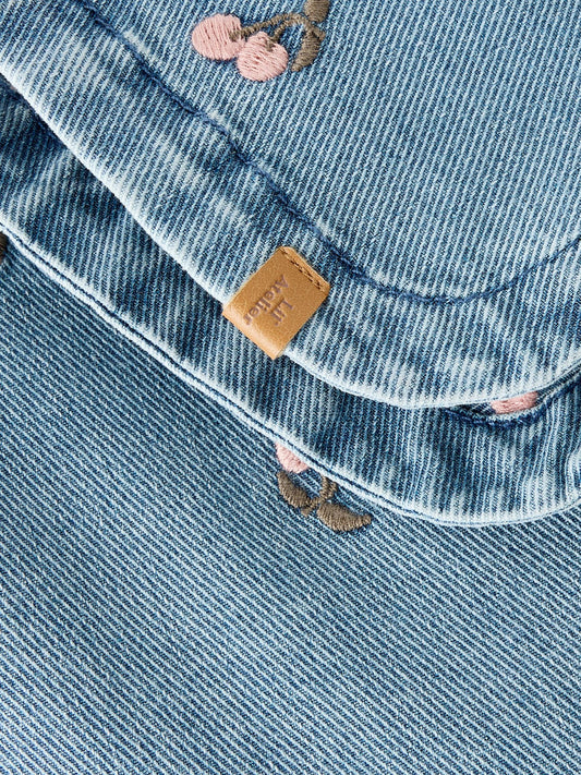 Lil Atelier | loose denim blouse cherry