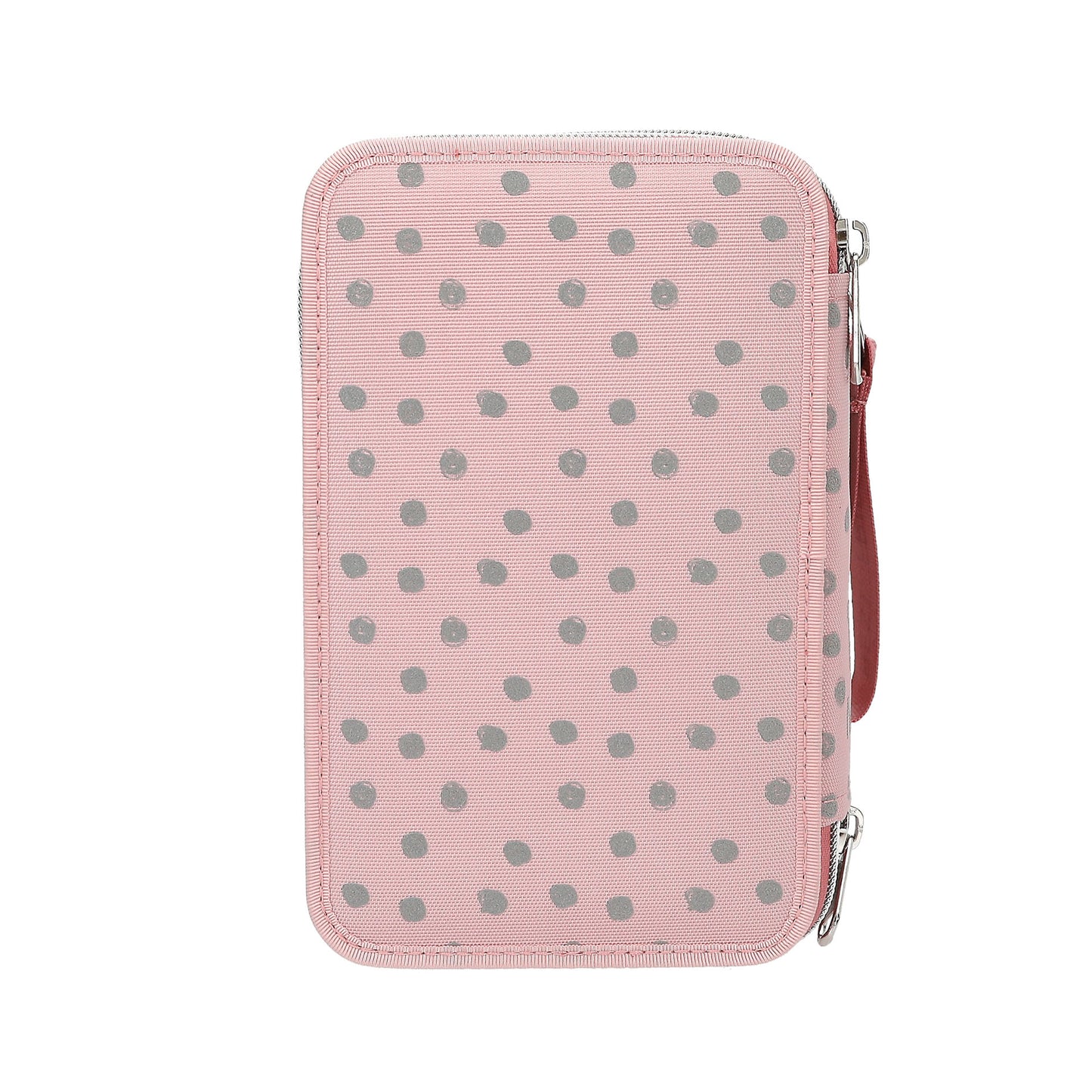 TOPModel | 3-vaks gevulde etui DOTS – roze etui met glitter en inhoud