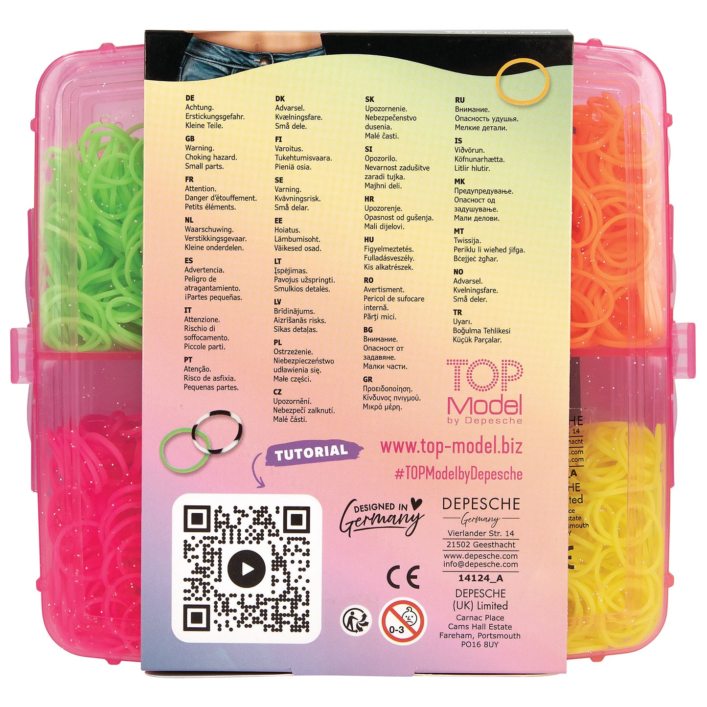 TOPModel | loom bandjes set – DIY loom box met neon elastiekjes & bedeltjes