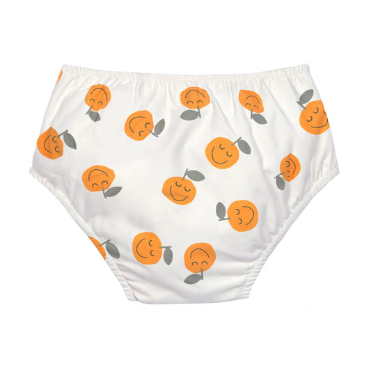 LÄSSIG | Swim Diaper Orange Sea Salt – Duurzame Zwemluier met Print