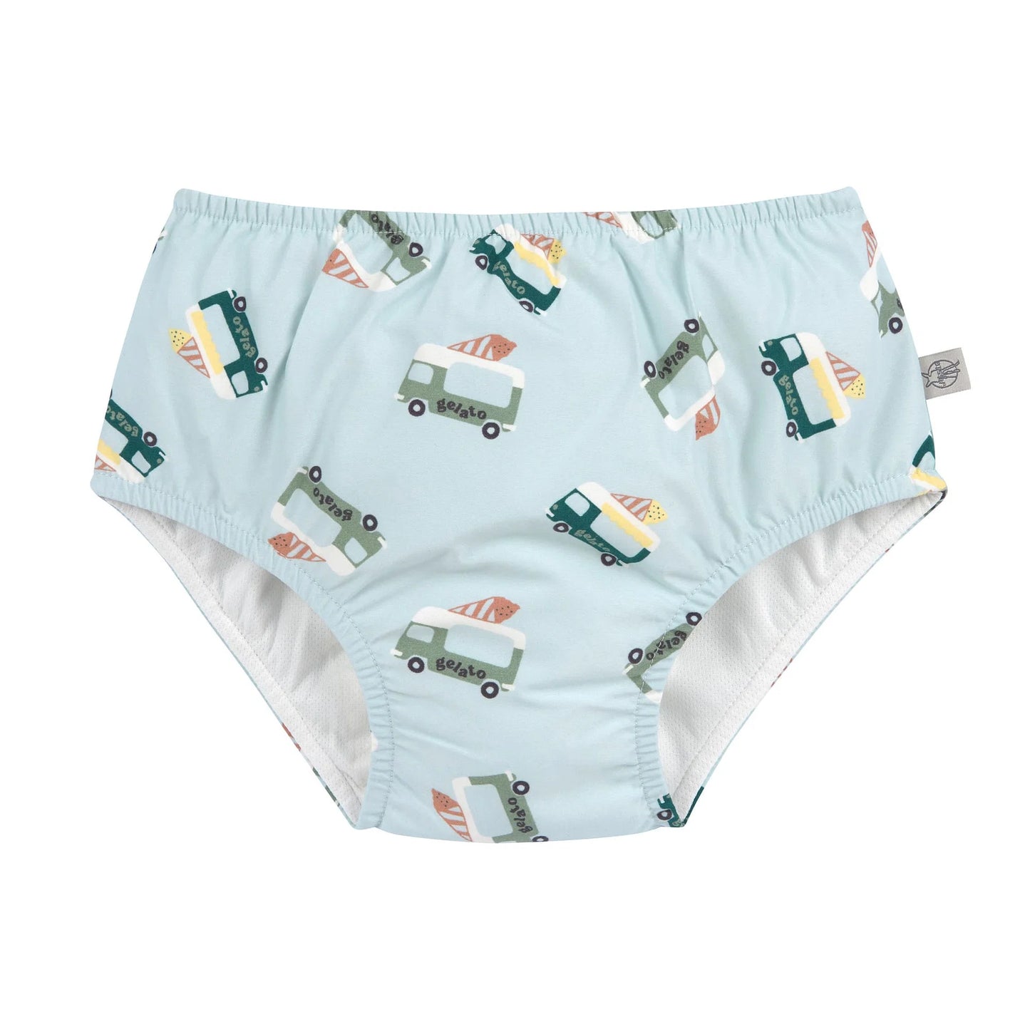 LÄSSIG | Swim Diaper Ice Cream Truck Illusion Blue – Duurzame Zwemluier