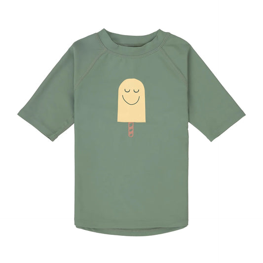 LÄSSIG | Short Sleeve Rashguard Popsicle Green – UV Shirt Baby