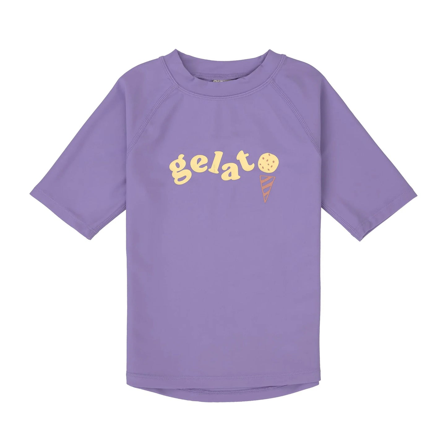 LÄSSIG | Short Sleeve Rashguard Paars – UV Shirt Baby UPF 60
