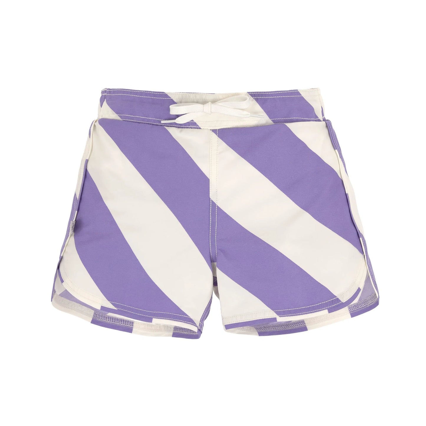 LÄSSIG | Boardie Shorts Kids Stripes Purple Sea Salt – Zwemshort Kind