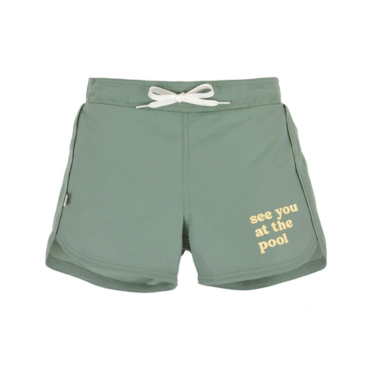 LÄSSIG | Boardie Shorts Kids Groen – Duurzame Zwemshort Kind