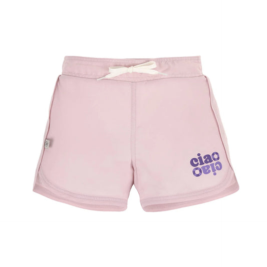 LÄSSIG | Boardie Shorts Kids Pale Pink – Zwemshort Kind Roze