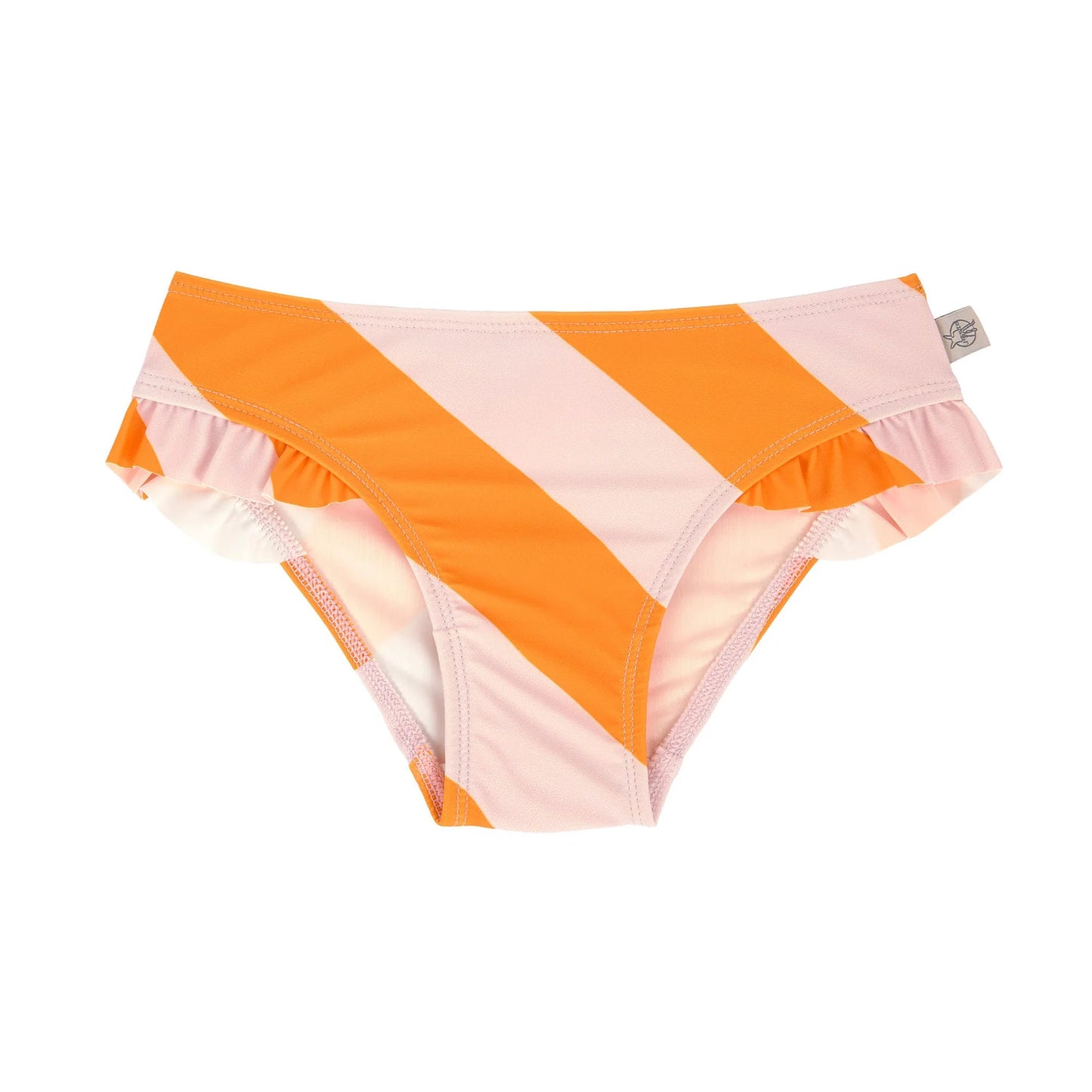 LÄSSIG | Bikini Broekje Strepen Roze Oranje – UV Zwemkleding Kind