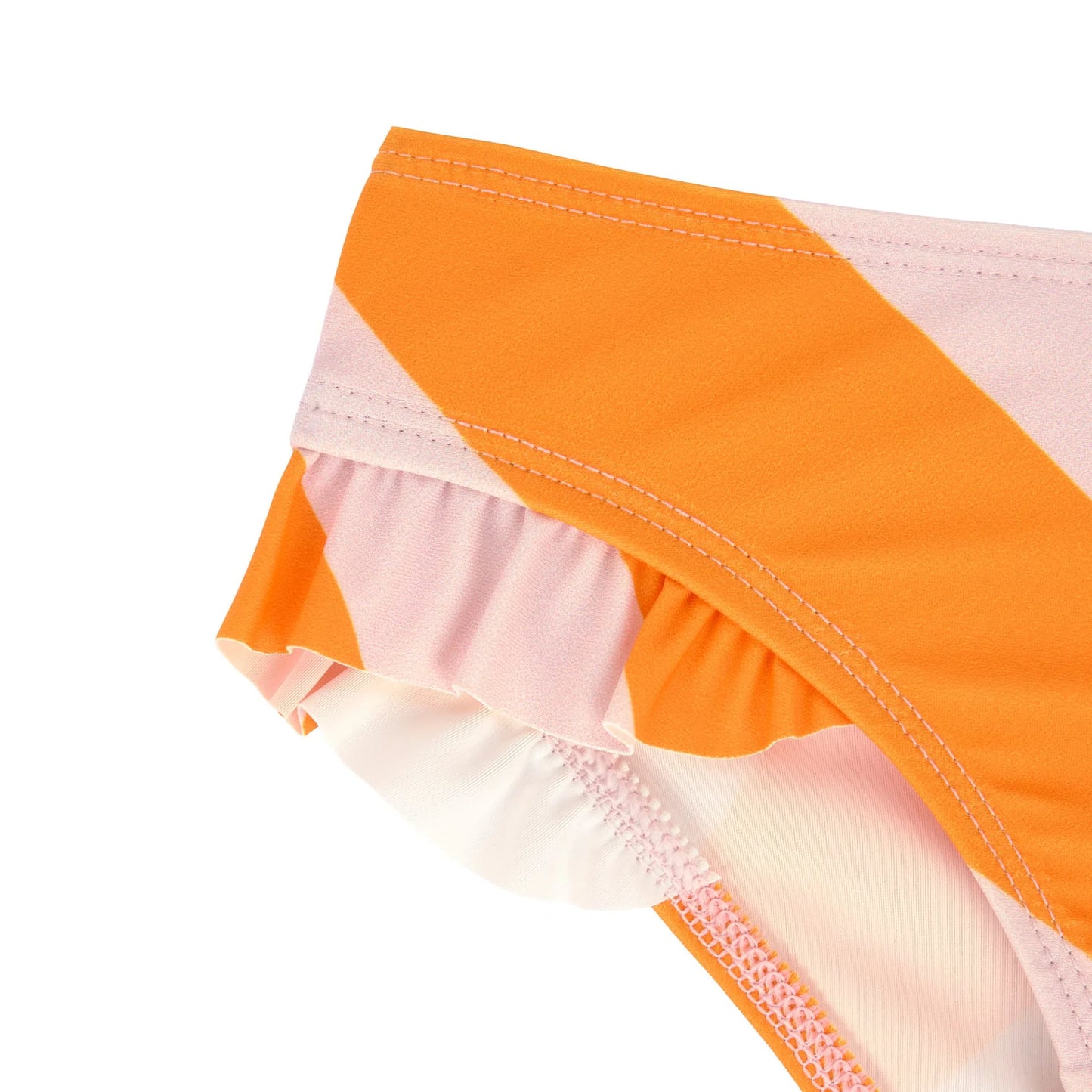 LÄSSIG | Bikini Broekje Strepen Roze Oranje – UV Zwemkleding Kind