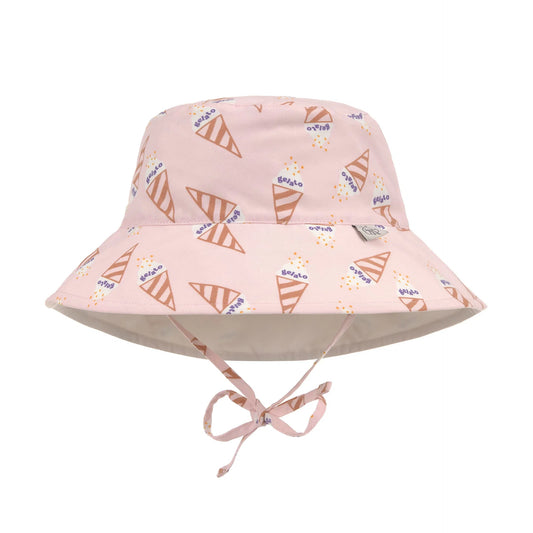 LÄSSIG | zonnehoedje baby – UV bucket hat Ice Cream Pale Pink