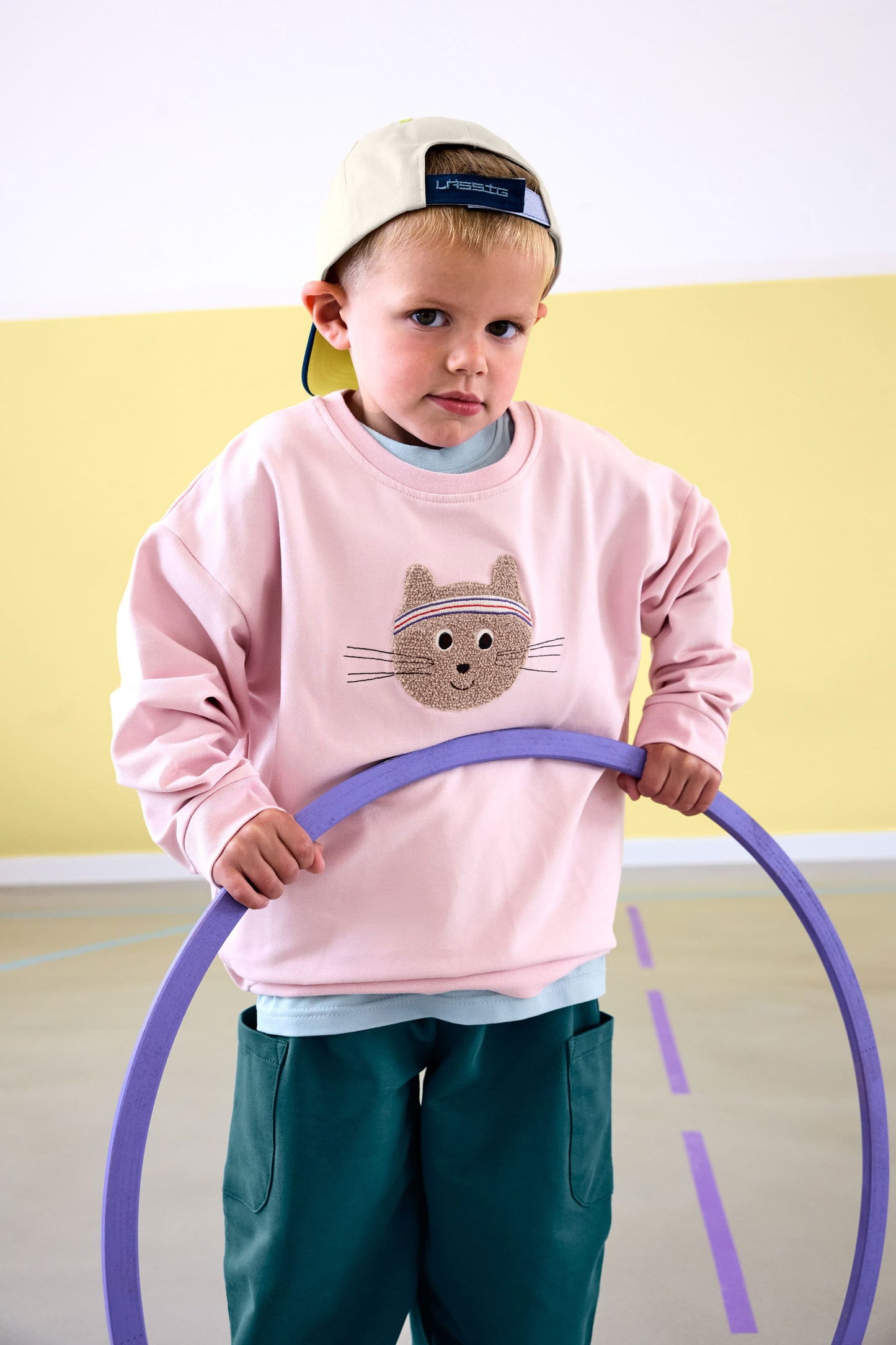 Lässig | Sweater cat cloud pink