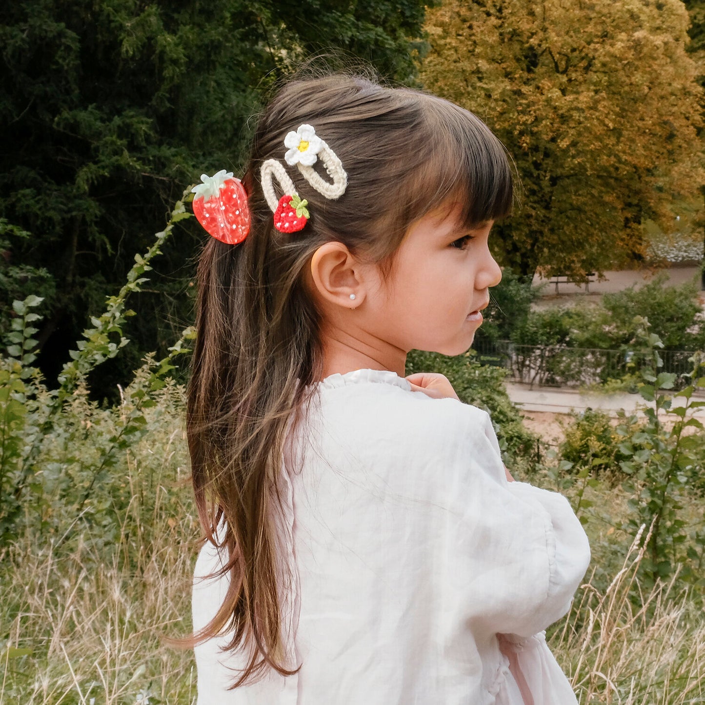 Rockahula | Haarclips meisjes aardbei & bloem