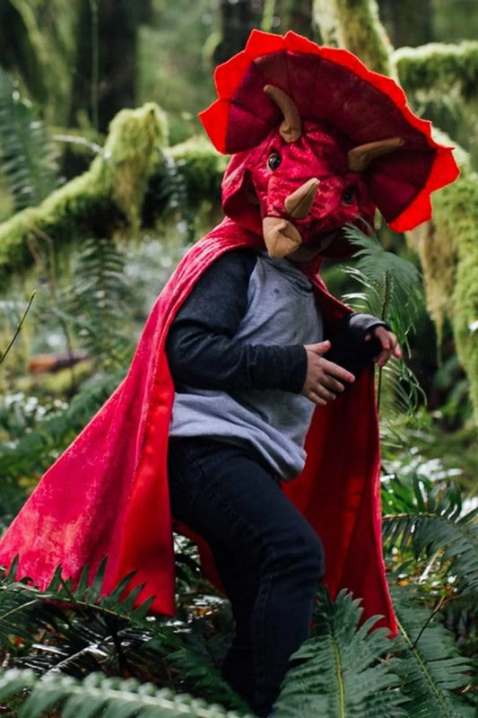 Great Pretenders | Triceratops Cape – Rode Dino Verkleedcape