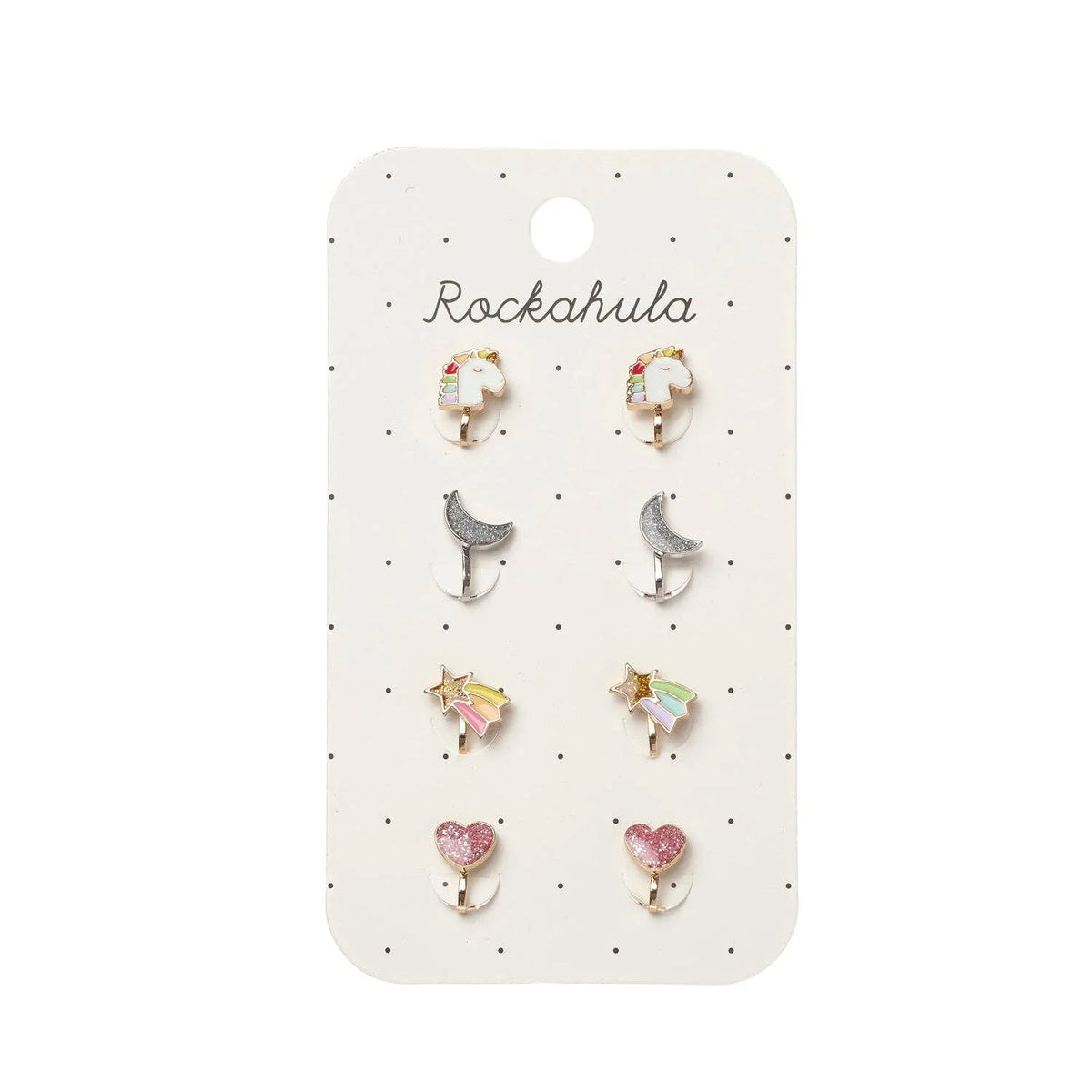 Rockahula | Rainbow Unicorn Clip-On Oorbellen
