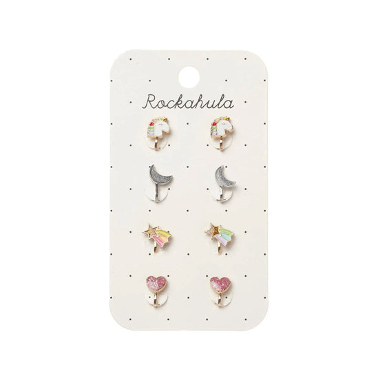 Rockahula | Rainbow Unicorn Clip-On Oorbellen
