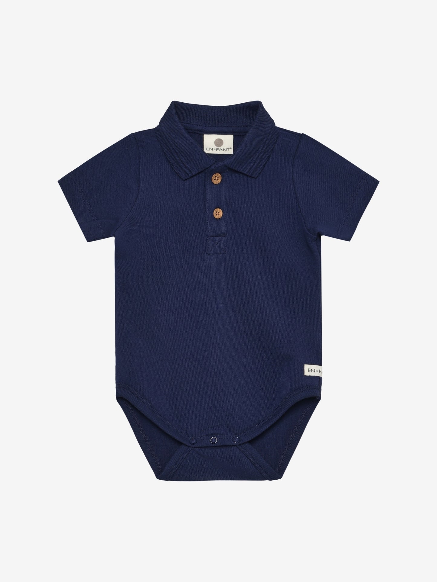 Enfant | Body SS polo romper medieval blue