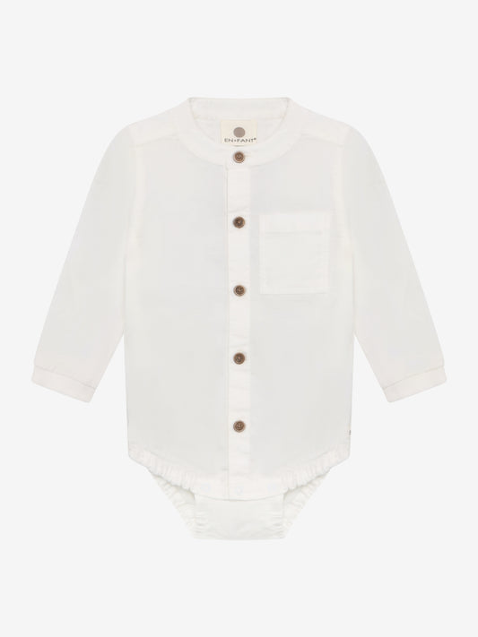 Enfant | Romper Blouse Egret