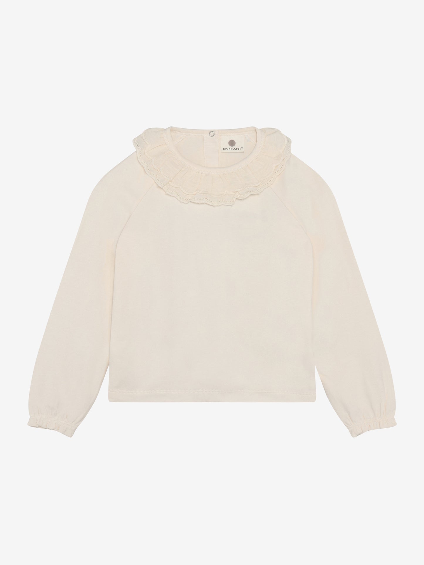 Enfant | Longsleeve met kraag Pearled Ivory