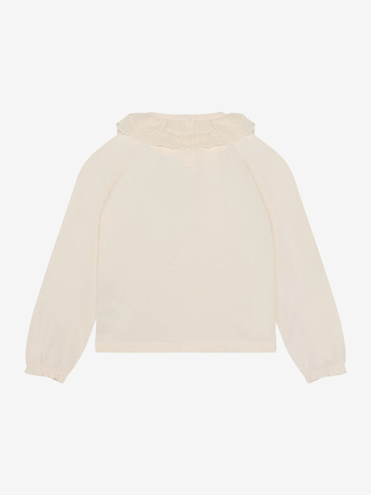 Enfant | Longsleeve met kraag Pearled Ivory