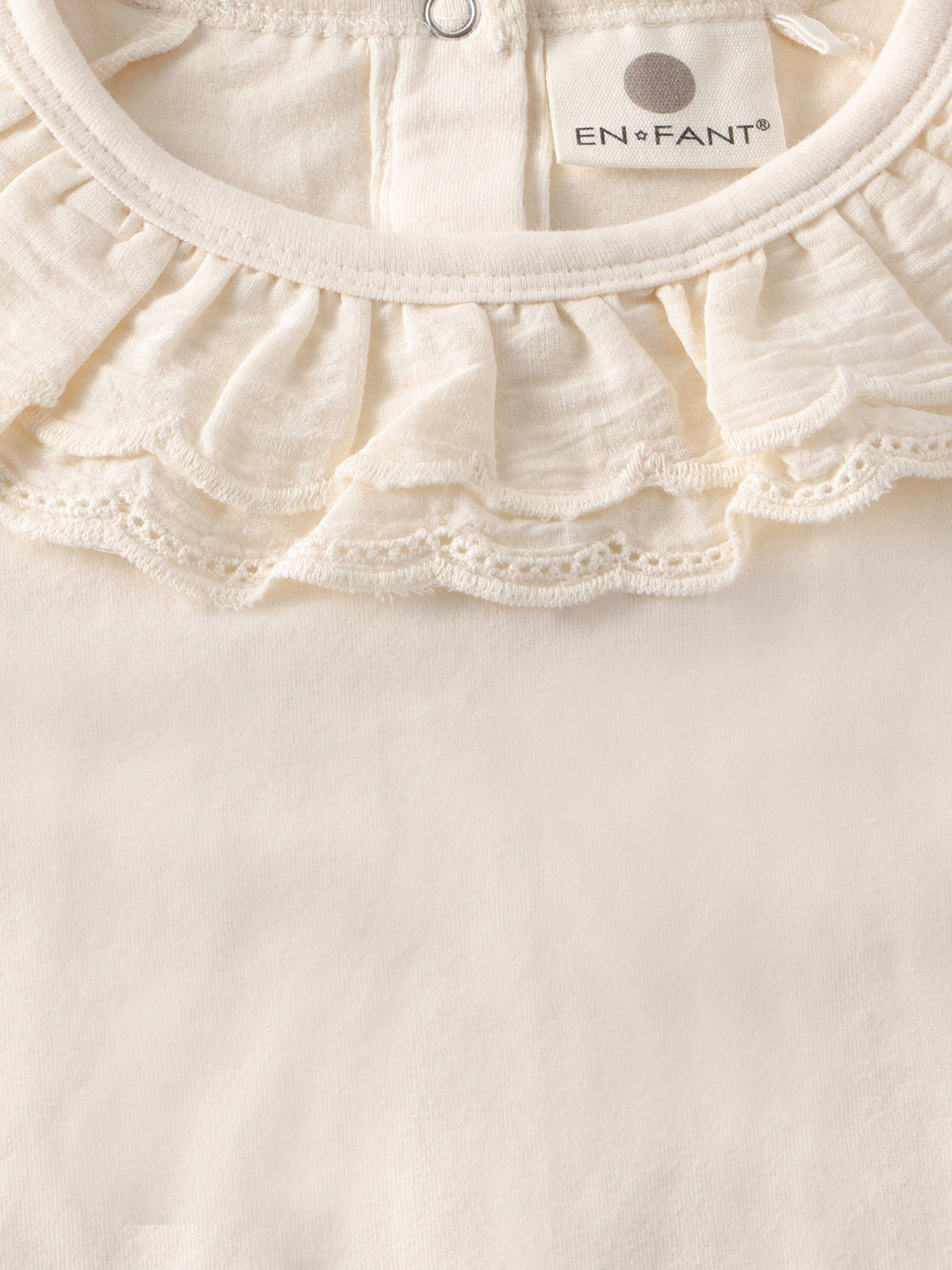 Enfant | Longsleeve met kraag Pearled Ivory