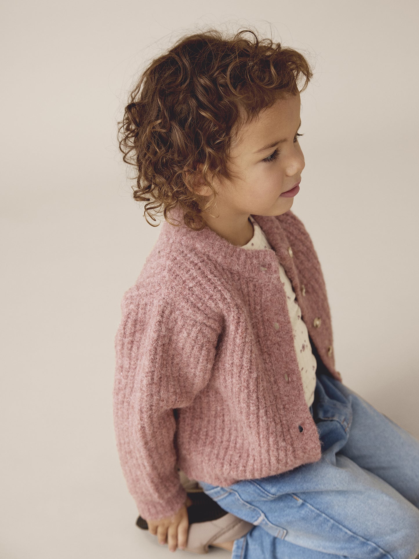 Enfant | Gebreid vest Burlwood
