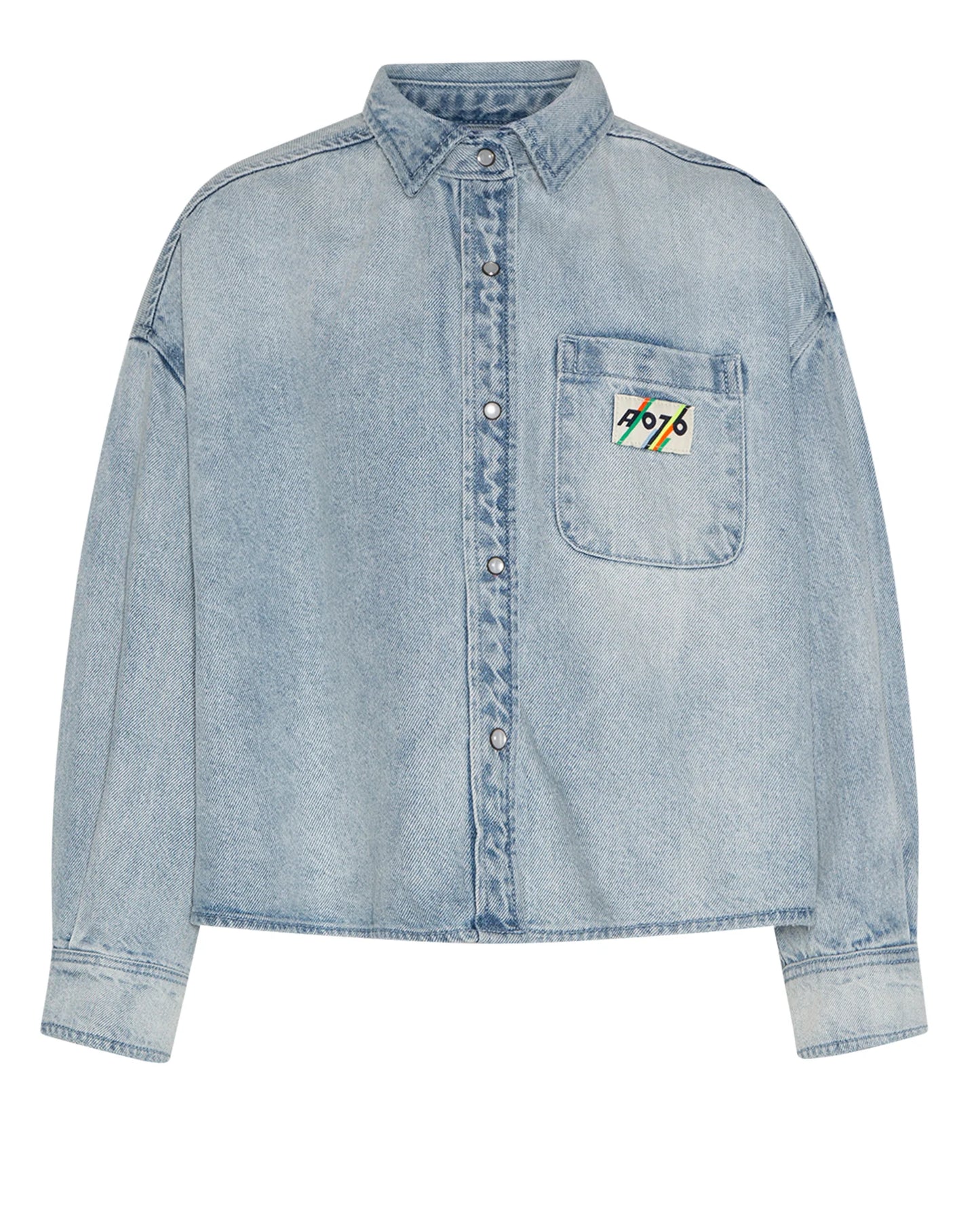A076 | Bini Denim Blouse Light Coopers - Wash Light