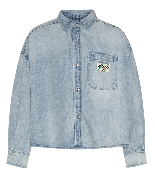A076 | Bini Denim Blouse Light Coopers - Wash Light