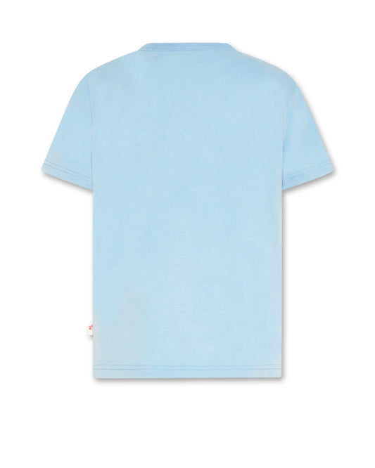 A076 | Mat T-shirt Hot Dog - Sky Blue