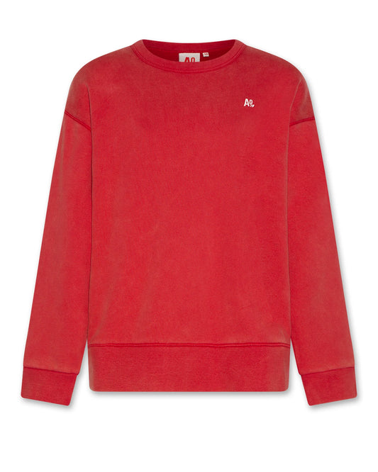 A076 | Oscar Sweater Logo - Dark Red
