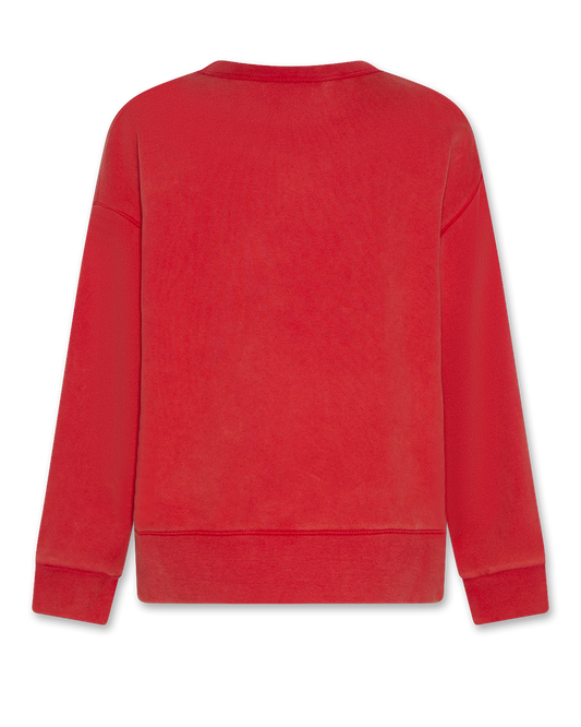 A076 | Oscar Sweater Logo - Dark Red