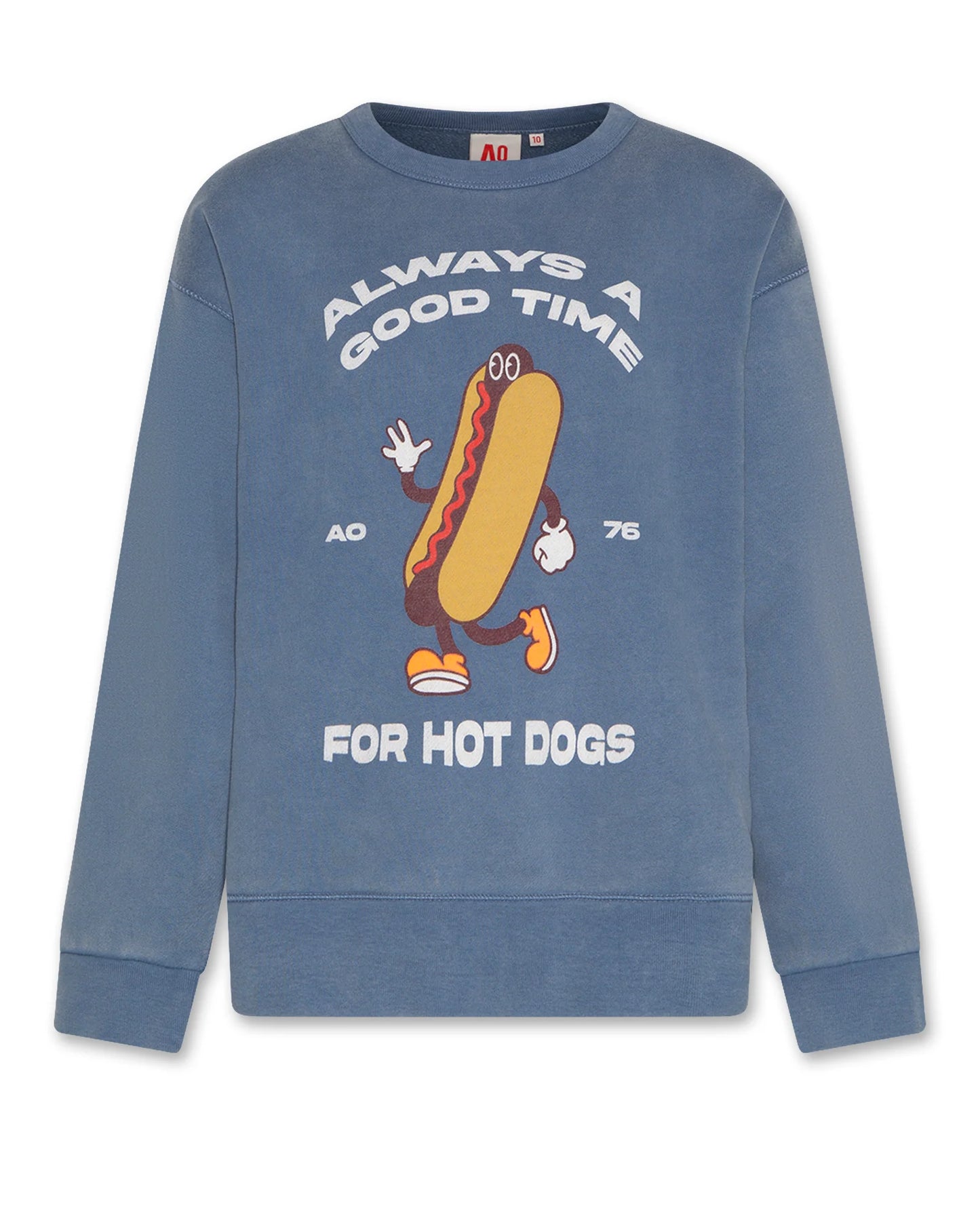 A076 | Oscar Sweater Hot Dog - Denim Blue