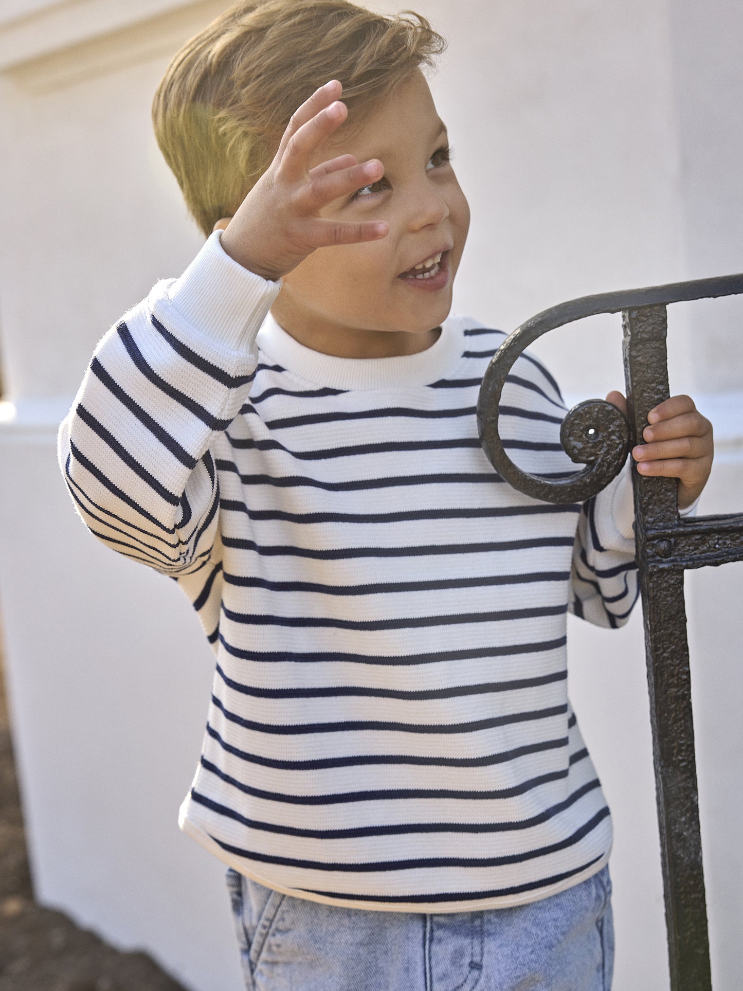 Enfant | sweatshirt stripe medieval blue