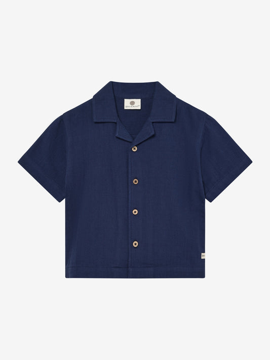 Enfant | Shirt SS muslin medieval blue