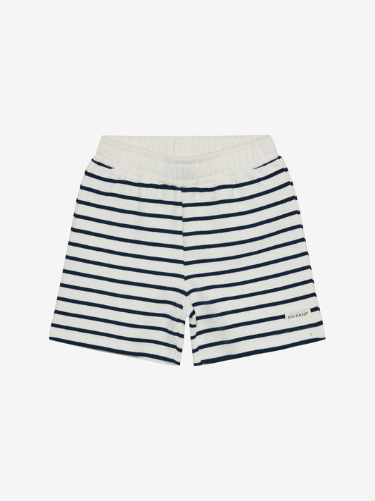 Enfant | shorts sweat stripe medieval blue