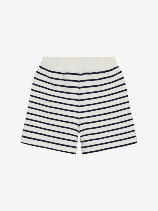 Enfant | shorts sweat stripe medieval blue