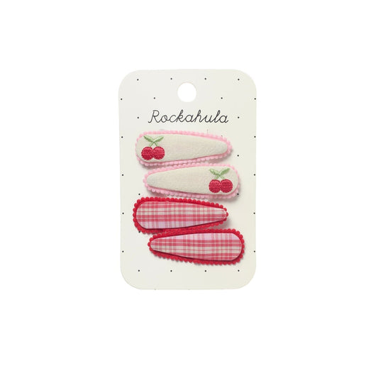 Rockahula | Cherry Dreams Fabric Haarspeldjesset