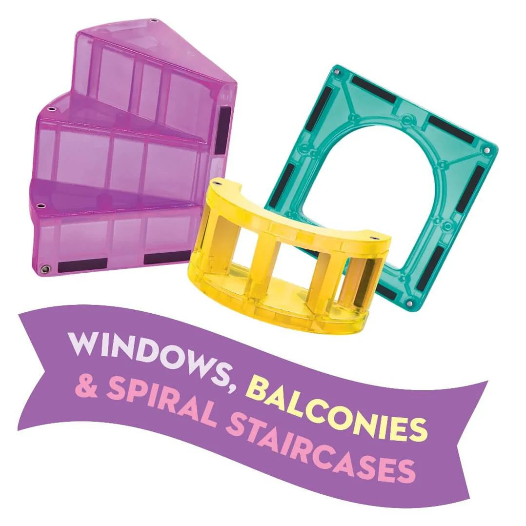Magna-Tiles | Castle Deluxe + microMAGS 25-piece