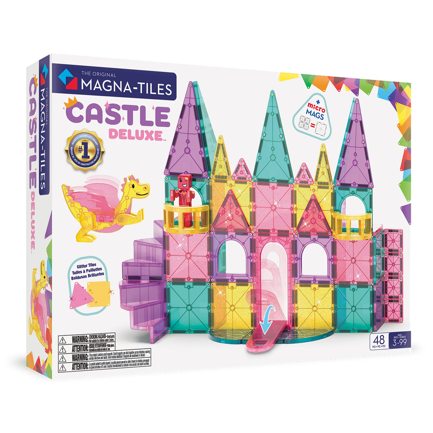 Magna-Tiles | Castle Deluxe + microMAGS