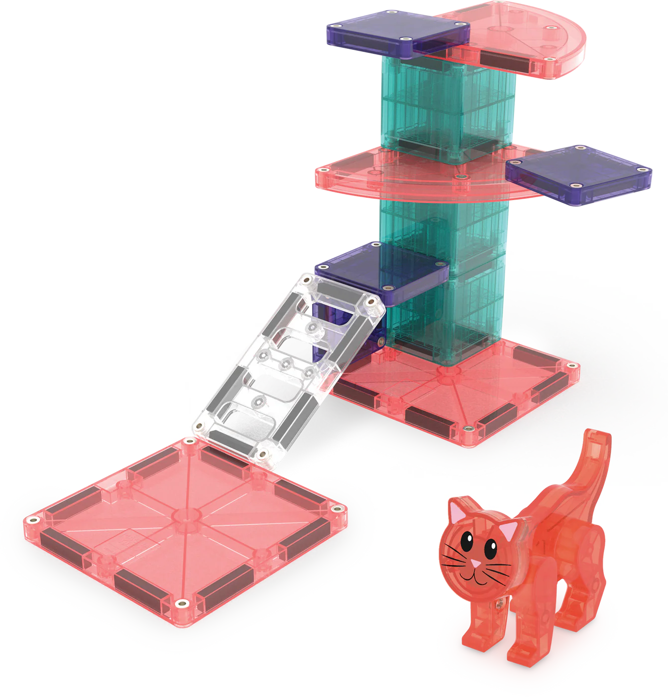 Magna-Tiles | Cat Tree 13-Piece Set