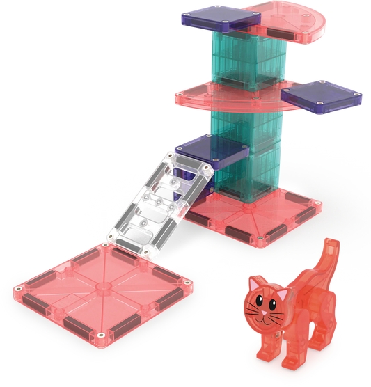 Magna-Tiles | Cat Tree 13-Piece Set