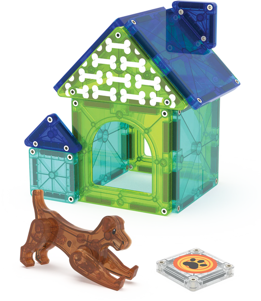 Magna-Tiles | Dog house 13-Piece Set