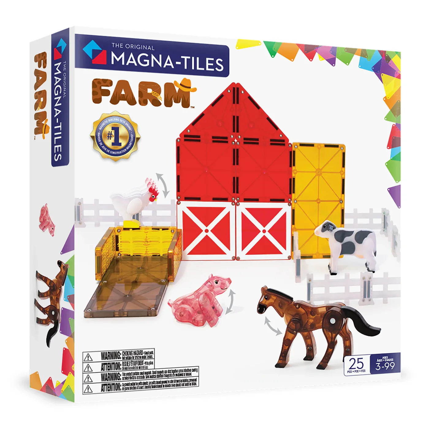 Magna-Tiles | Farm Animals 25 Piece Set
