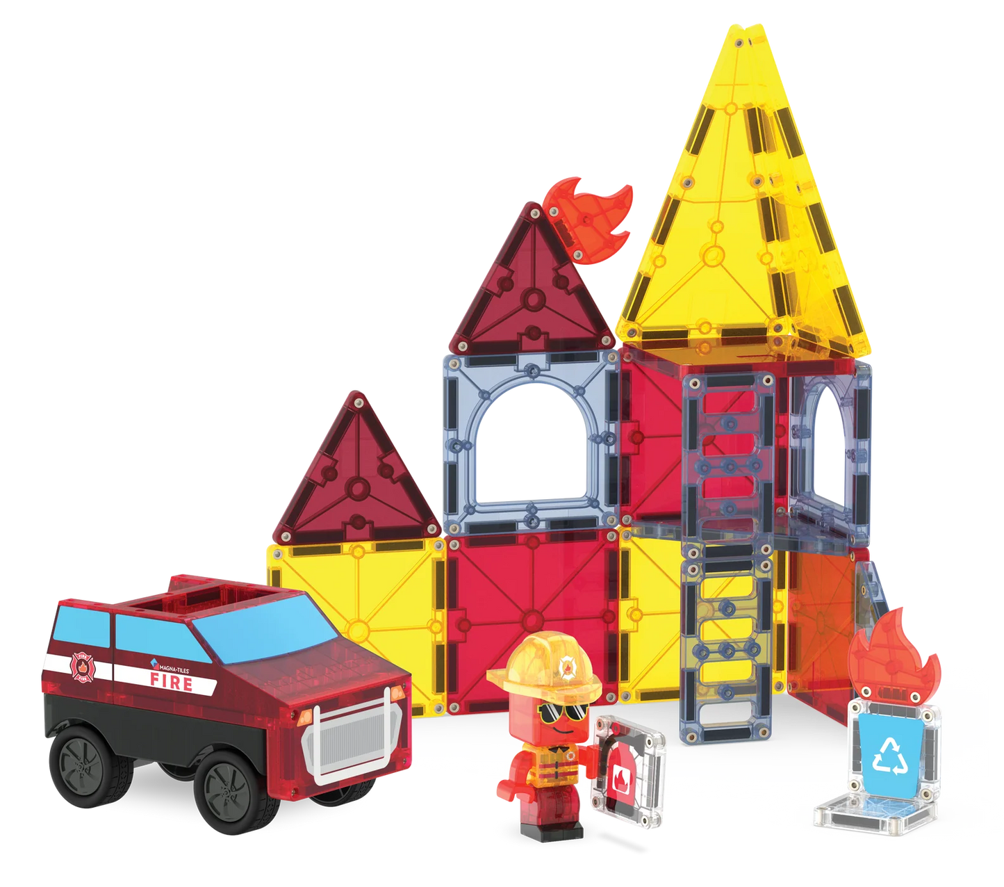 Magna-Tiles | Fire Station 27-Piece Set