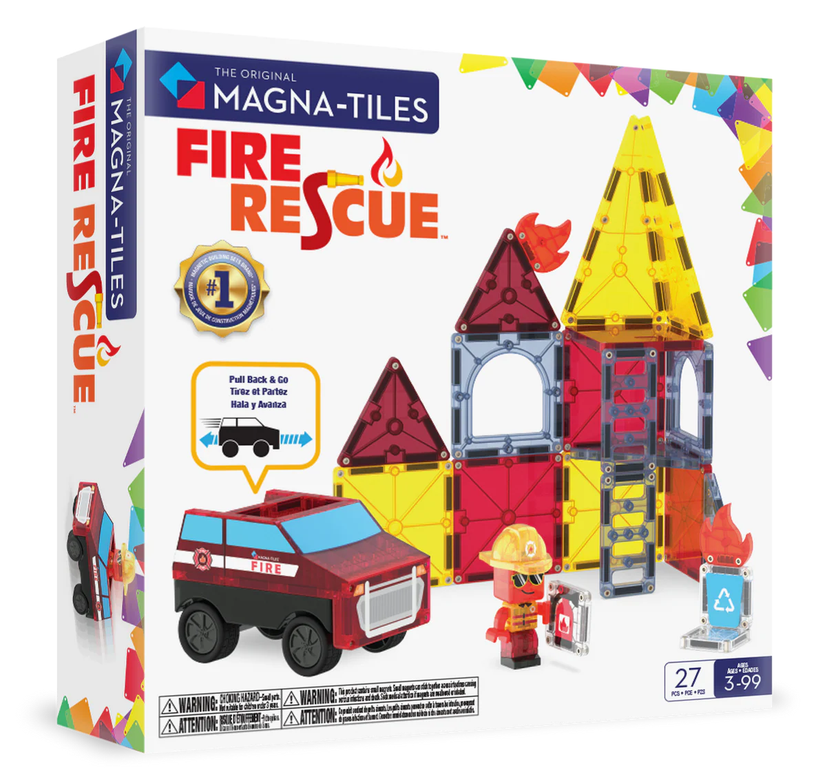 Magna-Tiles | Fire Station 27-Piece Set
