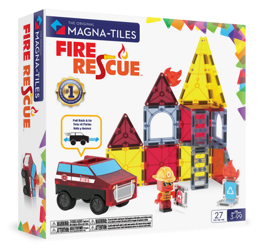 Magna-Tiles | Fire Station 27-Piece Set