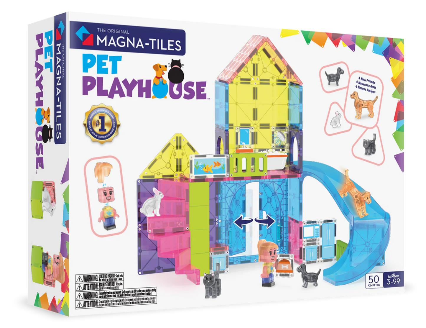 Magna-Tiles | Pet Playhouse 50-Piece Set
