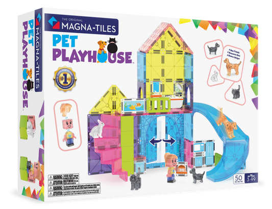 Magna-Tiles | Pet Playhouse 50-Piece Set
