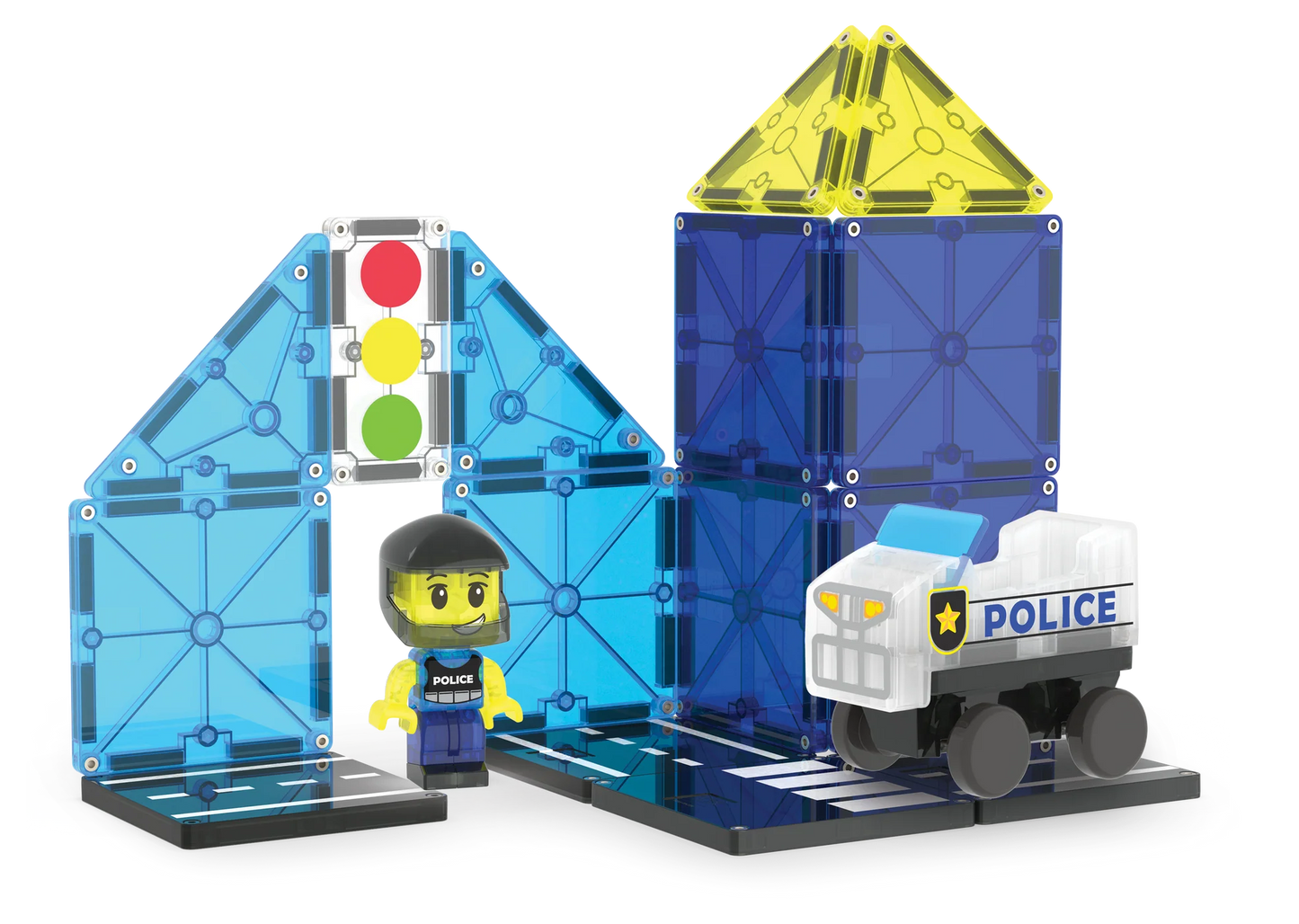 Magna-Tiles | Police Station 20-Piece Set