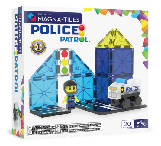 Magna-Tiles | Police Station 20-Piece Set