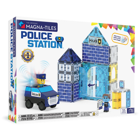 Magna-Tiles | Police Station 35-Piece Set