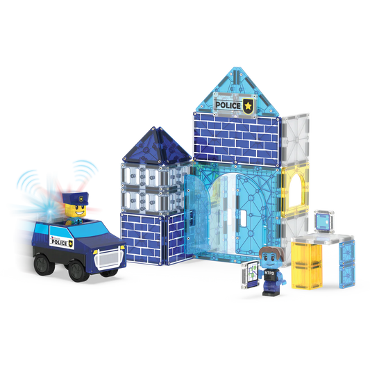 Magna-Tiles | Police Station 35-Piece Set